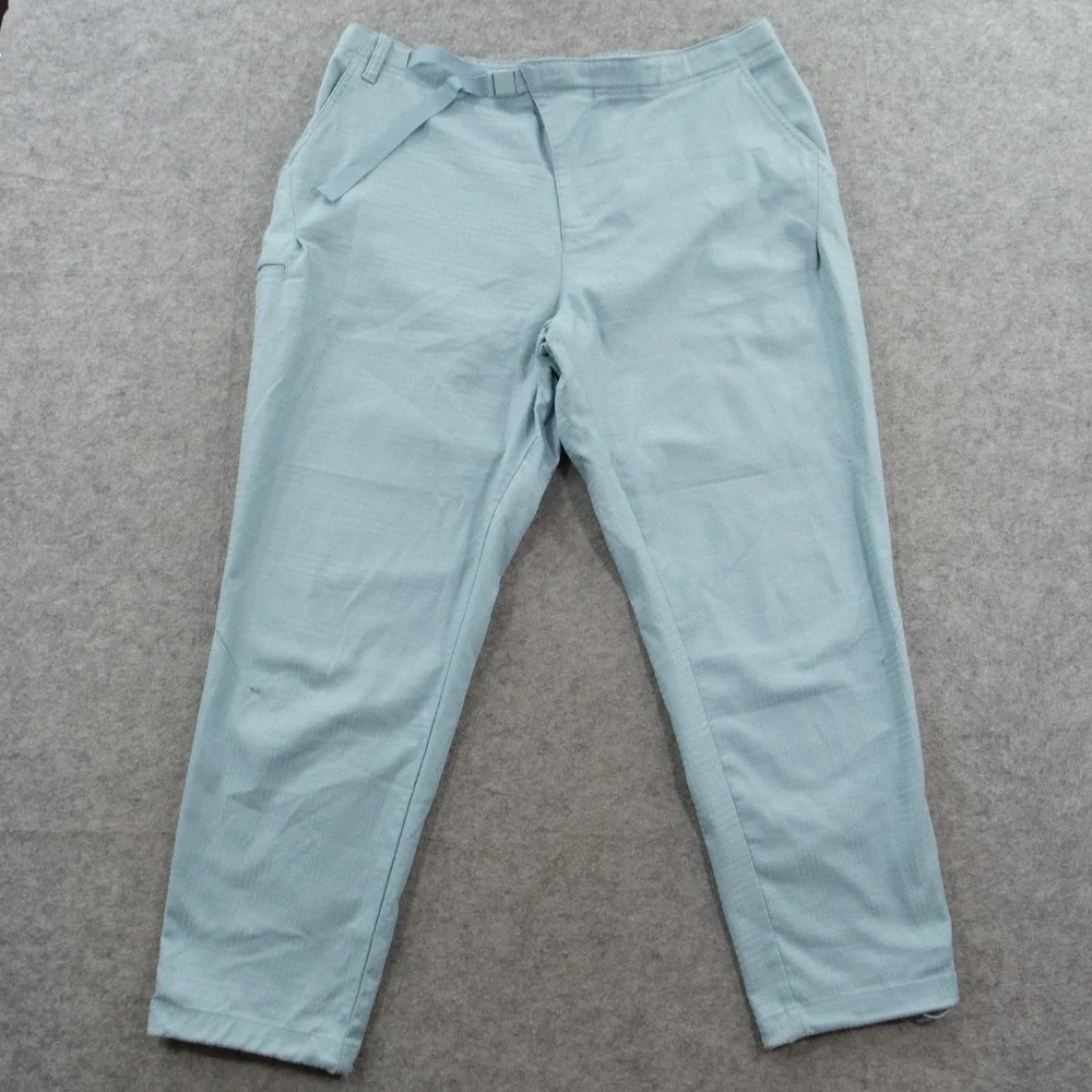 Adidas Pants Mens Extra Large Light Blue Adicross Futura Golf Belted Flat Front
